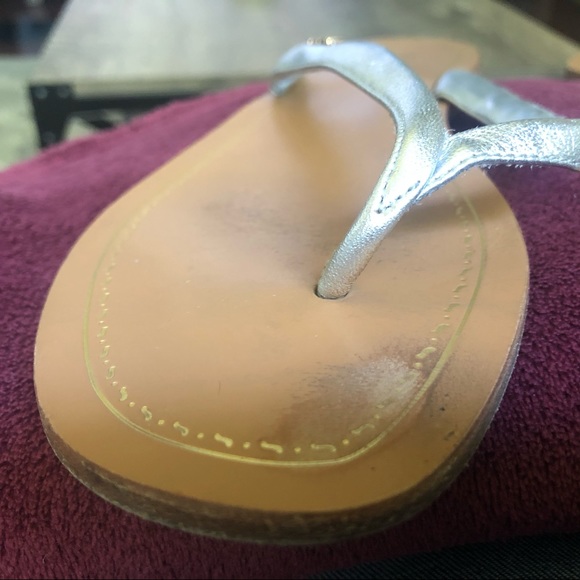 PRADA SILVER THONG SANDAL FLIP FLOP | Authentic | - Picture 7 of 7